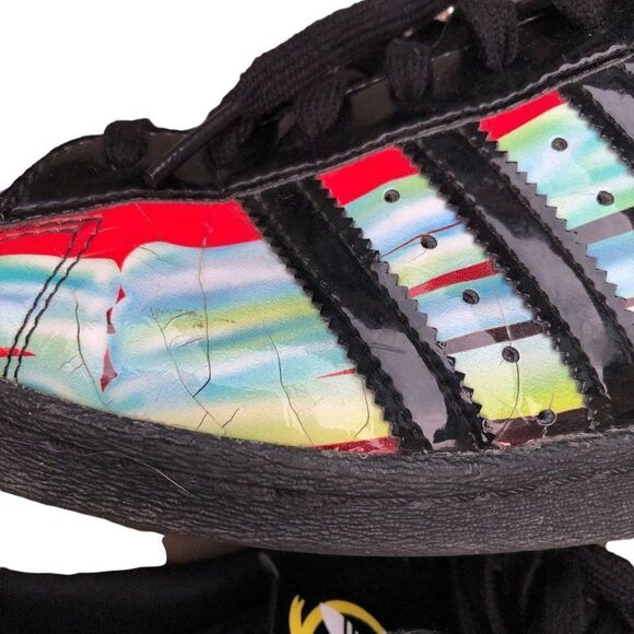 Rare 2015 Adidas Originals Superstar 80s Core Black Size 10 - Picture 8 of 16